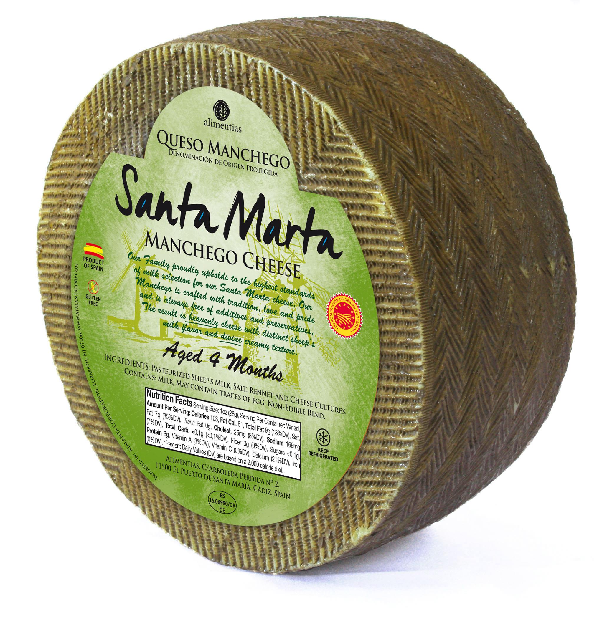 Manchego Wheel, Aged 4 Months Dairy Products Ambassador Foods